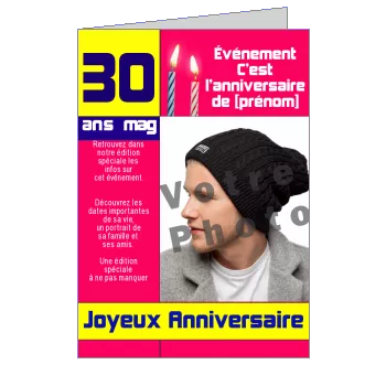 Journal avec photo à imprimer