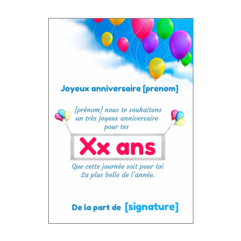 Carte D Anniversaire Originale A Imprimer Gratuit