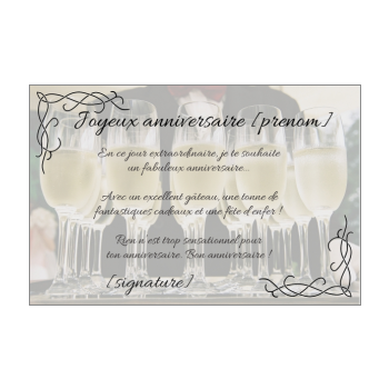 Carte Joyeux Anniversaire Bouteille Champagne Humour Gratuit A Imprimer Carte 2246