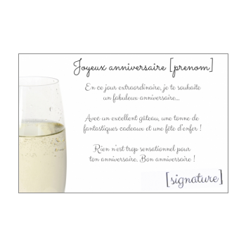 Carte Joyeux Anniversaire Bouteille Champagne Humour Gratuit A Imprimer Carte 2246