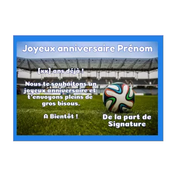 Carte Joyeux Anniversaire Football Enfant Sport Gratuit A Imprimer Carte 238