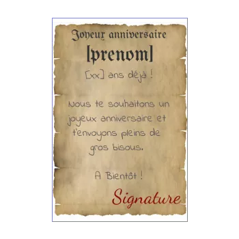 carte joyeux anniversaire enfant garcon pirate 