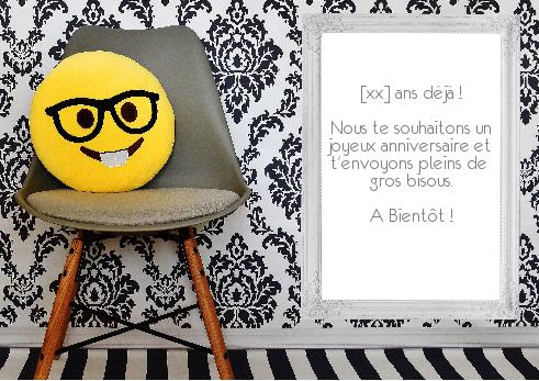 Carte Joyeux Anniversaire Enfant Gris Smiley A Imprimer Carte 226