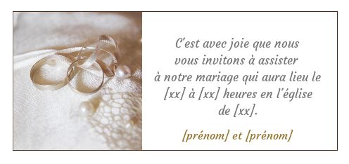 Faire Part Mariage à imprimer