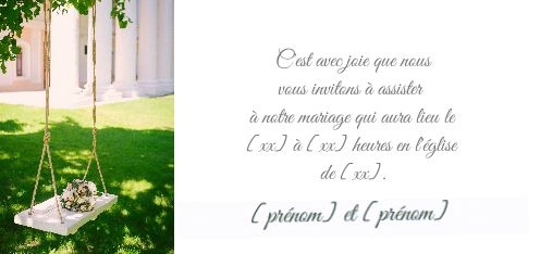 Faire Part Mariage à imprimer