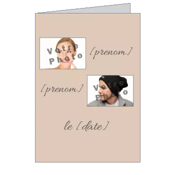 Faire Part Mariage avec photo à imprimer