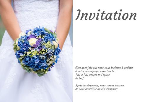 Verso Faire Part Mariage à imprimer