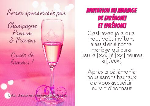 Verso Faire Part Mariage Humour Journal avec photo à imprimer