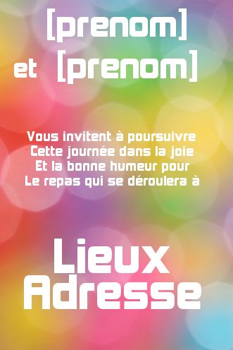 Mariage Repas gratuit à imprimer