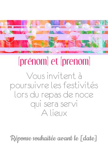 Mariage Repas Alcool virtuelle