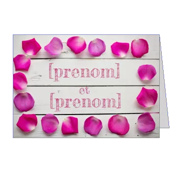 Faire Part Mariage Fleur à imprimer