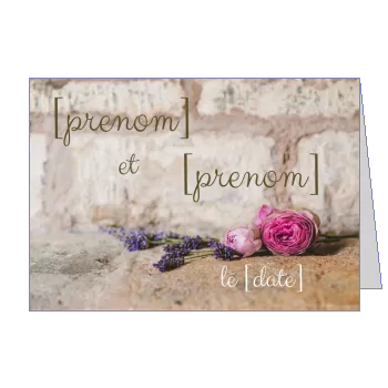 Faire Part Mariage Fleur à imprimer