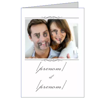 Faire Part Mariage avec photo à imprimer