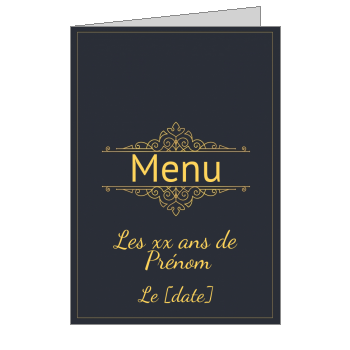 Menu D Anniversaire A Imprimer Gratuit