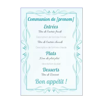 menu communion garcon bleu 