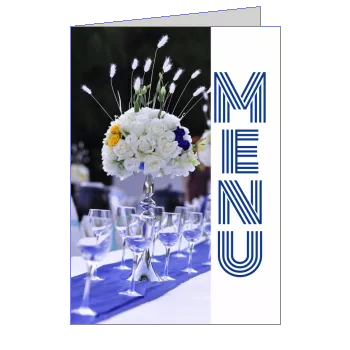 Menu Mariage Fleur à imprimer