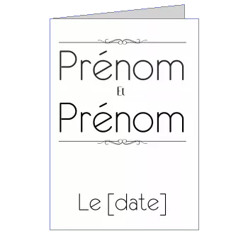 Menu Mariage à imprimer