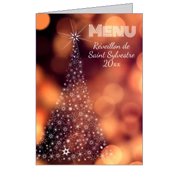 Menu Repas Soiree Anneau Etoile à imprimer