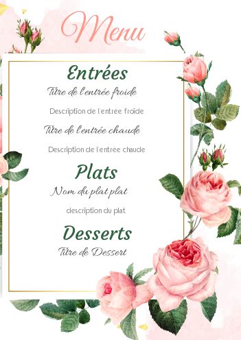 Place Carte Porte Carte rosenherz place carte mariage rose cœur des menus Support