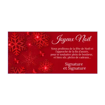 carte joyeux voeux noel etoile rouge 