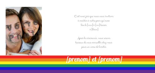 Faire Part Pacs avec photo à imprimer