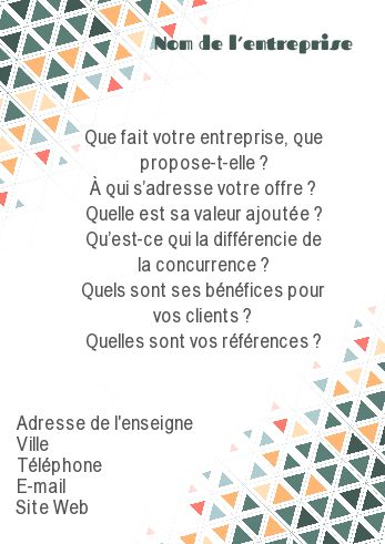 Affiche Flyer Abstrait Orange Vert gratuit à imprimer