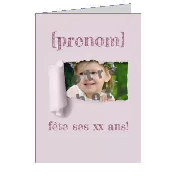 Enfant Fille avec photo à imprimer