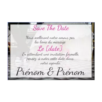 mariage save the date basket femme homme pense-bête 