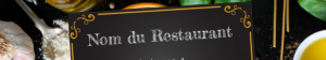 Carte de Visite Restaurant / traiteur à imprimer