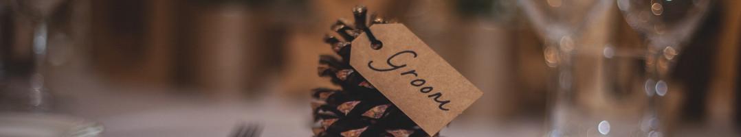 Étiquettes de table / marques-place de baptême à imprimer